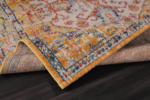 GERMANICA Most Selling Vintage Area Rugs for Living Room, Bedroom, Kitchen - Traditional Turkish Orıental Carpet - Cream - Classicl Desıgn Rug Vintage 7656